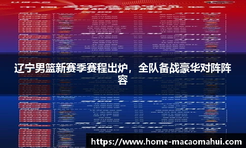 辽宁男篮新赛季赛程出炉，全队备战豪华对阵阵容